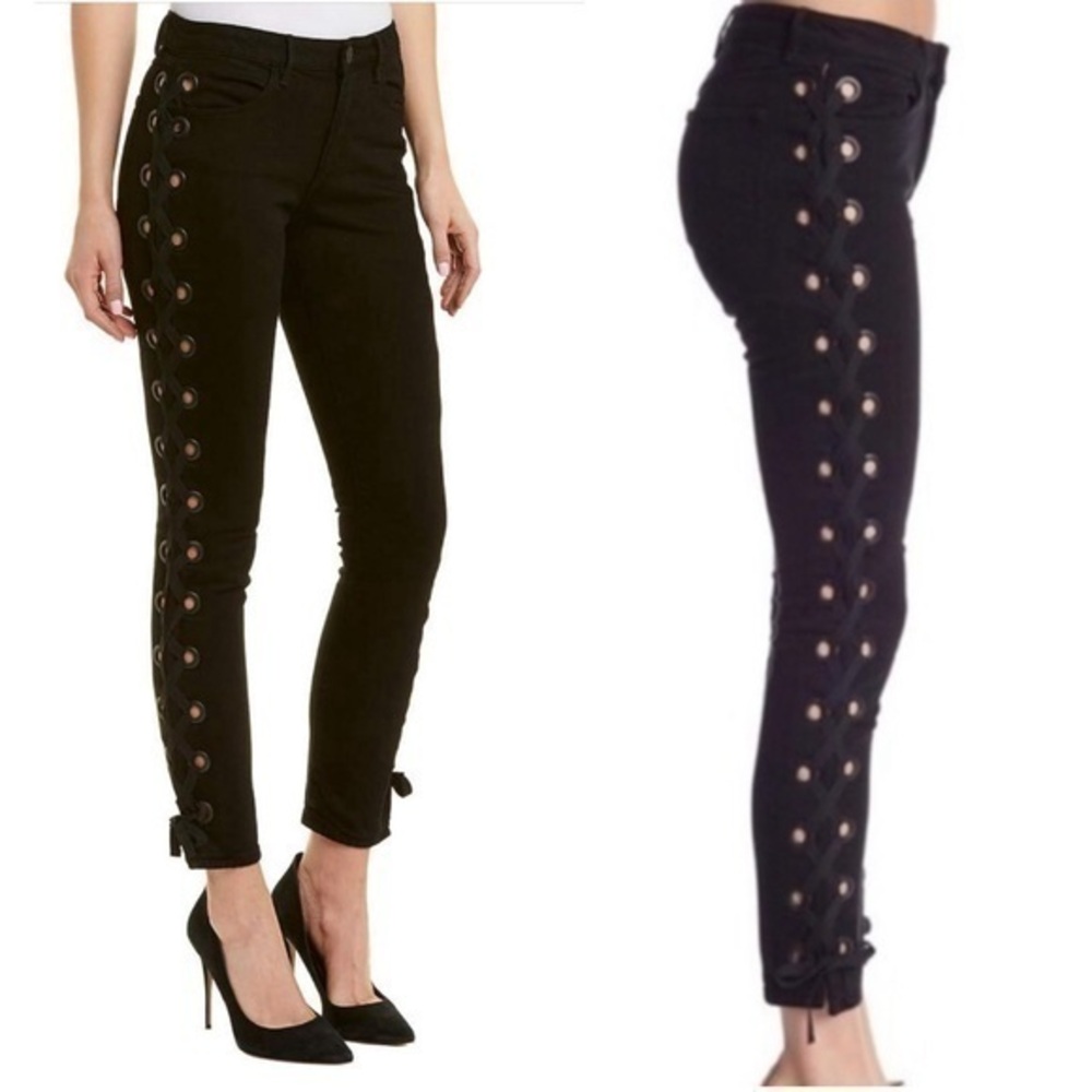 3X1 Lace Up Side Skinny Jeans NWT  Size 32 Plus Size